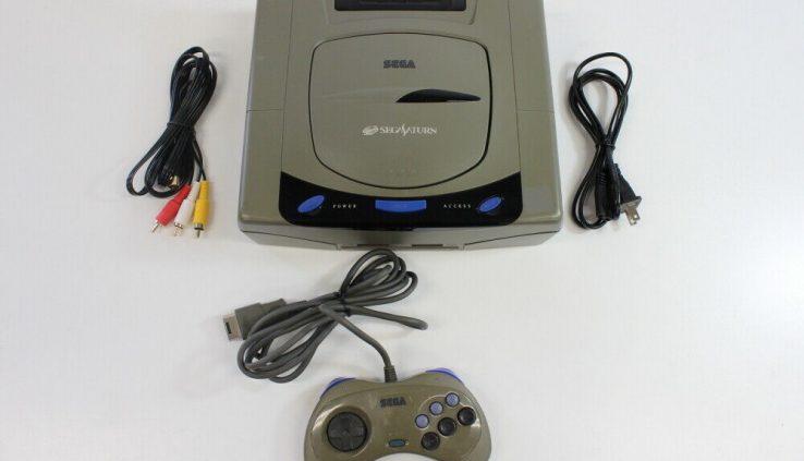 SEGA Saturn Grey Console & Controller Pad AV AC Bundle SS Japan Import L1164 C