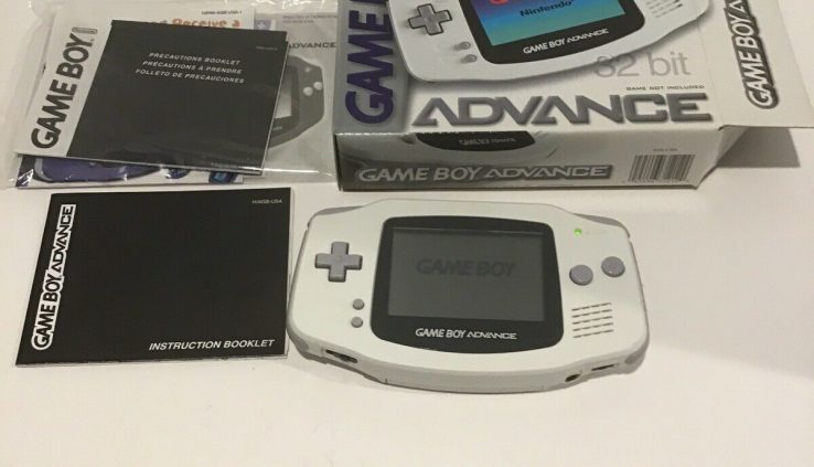 Nintendo GameBoy Near Arctic White System Console AGB-001 tested works!