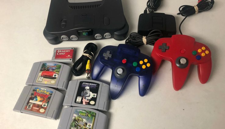 N64 Bundle W/Grape Purple Controller All the pieces Examined!