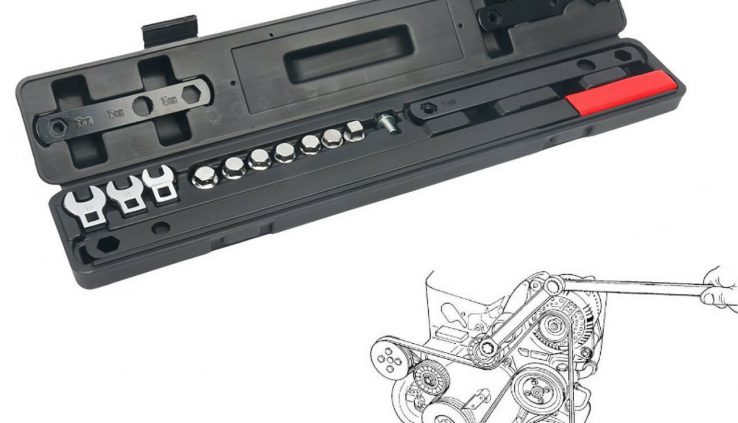 16PC Serpentine Belt Wrench Tool Equipment Automobile Repair Sockets Location