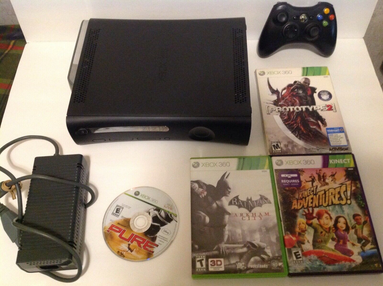 Microsoft Xbox 360 Elite Full Console Gloomy Jasper W/ HD Wire Video
