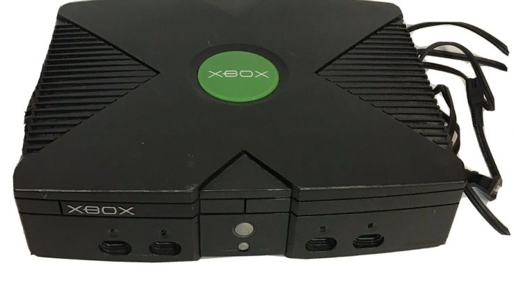 Microsoft Xbox Normal  Murky Console w/ Hookups – No Controller – Tested