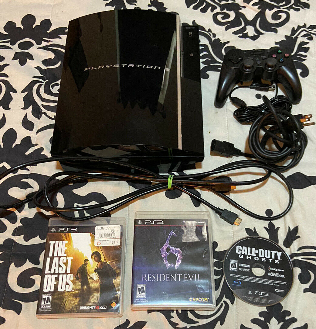 Sony PlayStation 3 PS3 FAT originate Model Console Bundle 3 Video