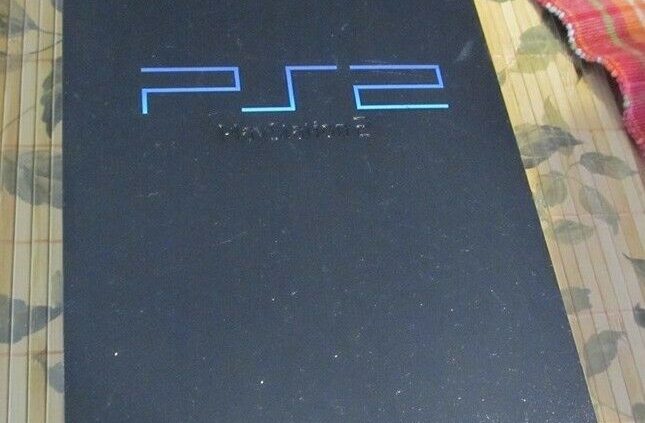 Sony PlayStation 2 (PS2) Console – Shaded (SCPH-39001) with Part Cables