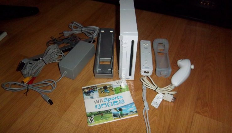 Nintendo Wii Console Bundle With Controller RVL-001 OEM Wii Sports actions