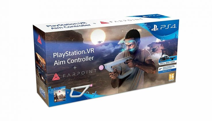 Sony PlayStation VR PSVR Aim Controller and Farpoint Bundle