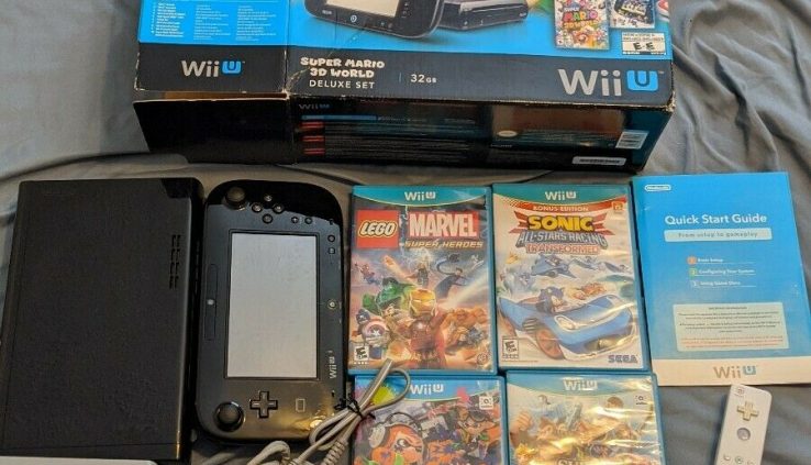 Nintendo Wii U 32GB Console 4 Video games Smash Bros Splatoon Wii A ways off