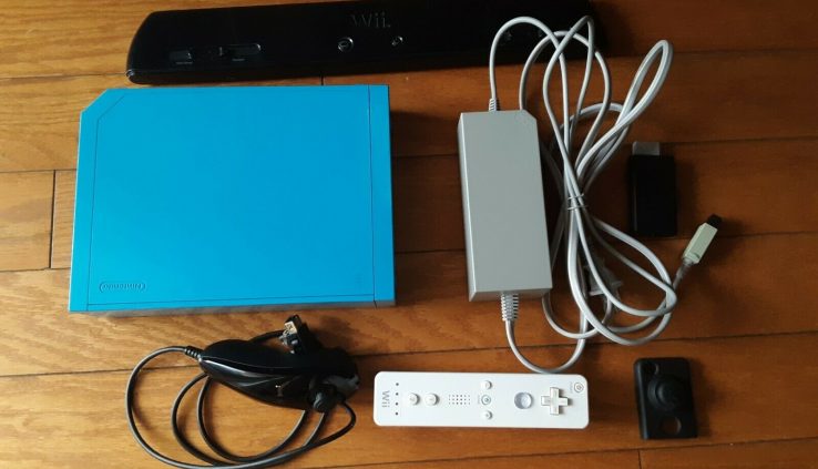 Nintendo Wii Console Blue – HDMI, Wi-fi Sensor Bar, Wiimote & Nunchuck