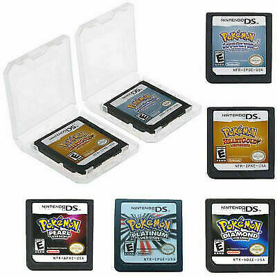 For Nintendo 3DS NDSI NDS Lite Pokemon Platinum Game Card HeartGold SoulSilver