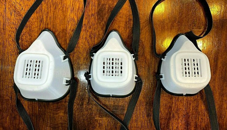 3D Printed Respiratory Masks (3 Sizes) (Entails 30 filters) (MADE IN USA)