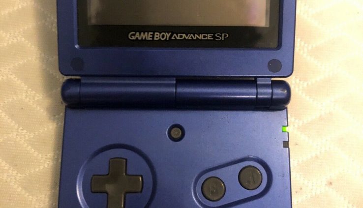Nintendo Game Boy Advance SP Cobalt Blue Handheld Diagram