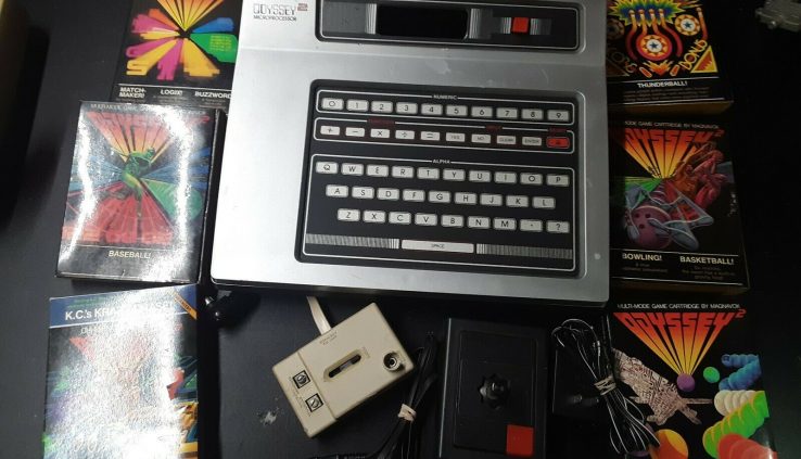 Magnavox Odyssey 2 Console w/ 6 Video games Examined & Works