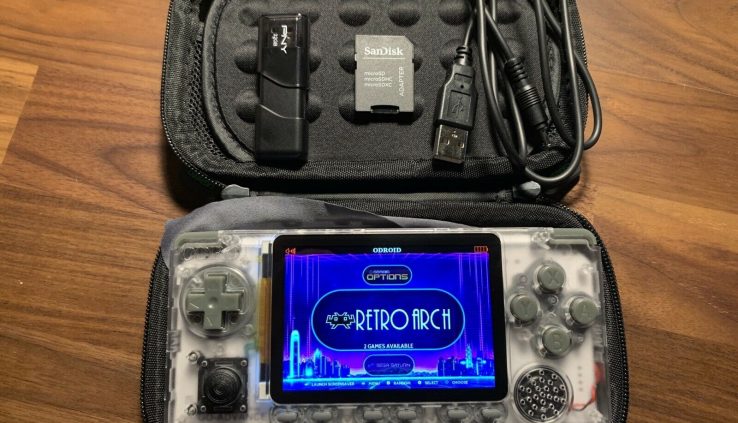 ODROID GO Come Bundle: Console, Case, 128GB SD Card & USB w/ 13,000+ Video games