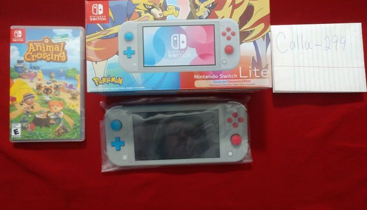 Nintendo Swap Lite Zacian and Zamazenta Version Console + Animal Crossing