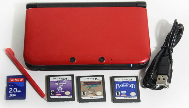 Normal Nintendo 3DS XL Metal Pink Console Machine (3) Sport Bundle