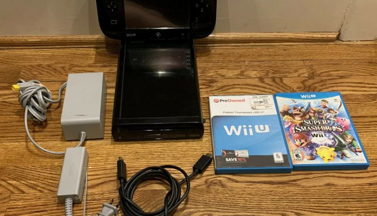 Nintendo Wii U 32gb Console w/ Dapper Rupture Bros + Pokken Tournament Bundle