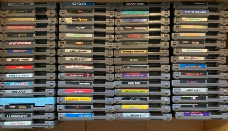 Lot of Nintendo NES Video games, Examined and Official (Kung Fu, Mario Bros.,etc.)