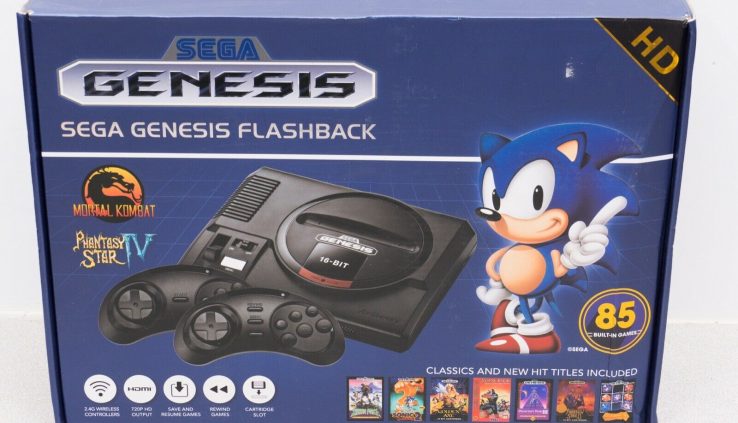 Sega Genesis Flashback HD – 85 constructed-in video games – 2 controllers – HDMI