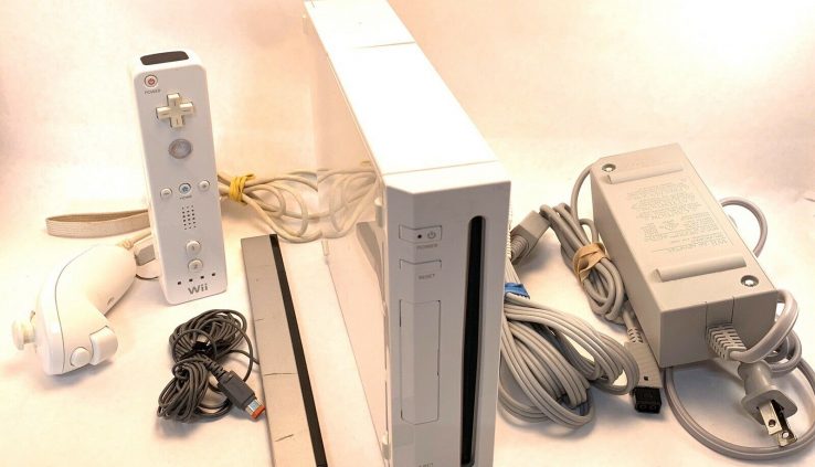Nintendo Wii White Console RVL-001, Long-established Suited Mario Bros. & Mario Kart!