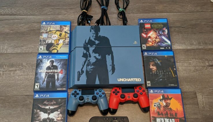Sony PlayStation 4 Uncharted 4: Restricted Edition Bundle 500GB Grey Blue Console