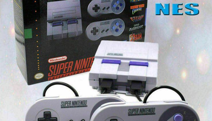 NEW Super Nintendo SNES Machine Classic Edition Mini Bundle Equipment+21 Games