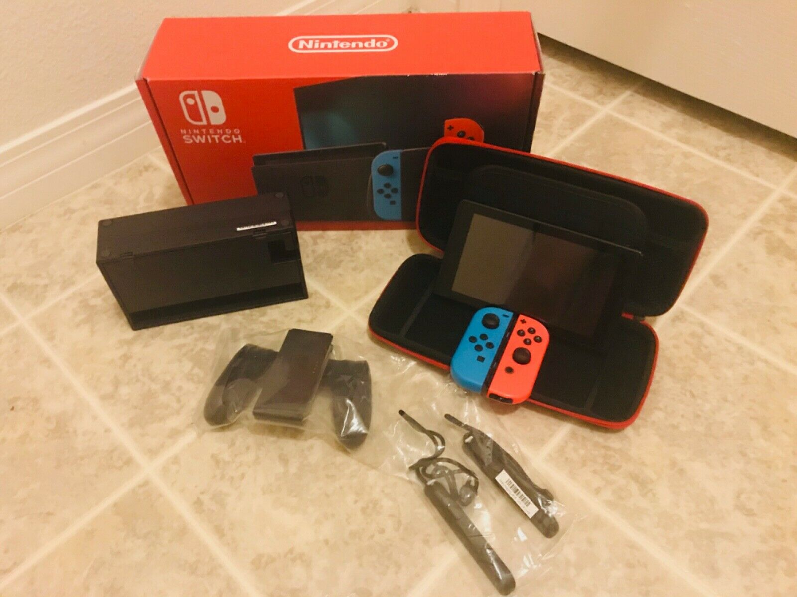 Nintendo Change Neon Crimson and Neon Blue JoyCon Console on 