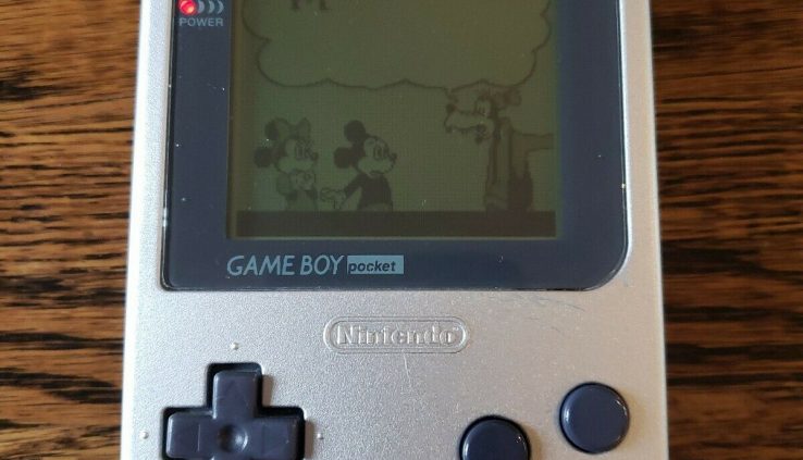 Nintendo Game Boy Pocket Silver Handheld Scheme