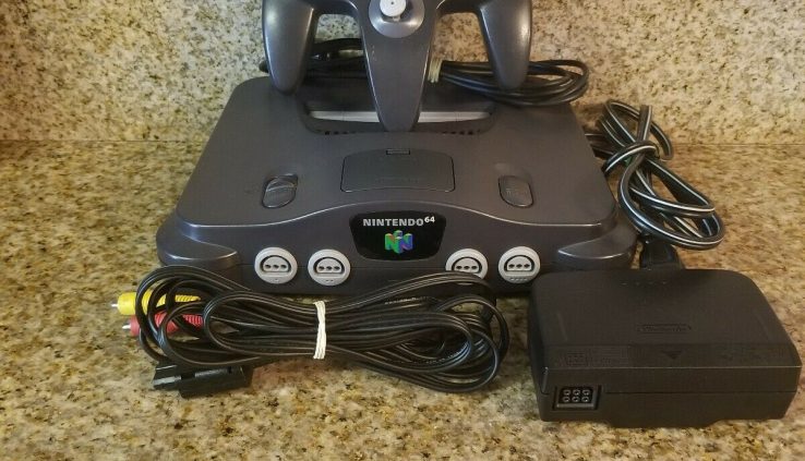 Nintendo 64 Console N64 NUS-001 – CORDS, CONTROLLER, TESTED!