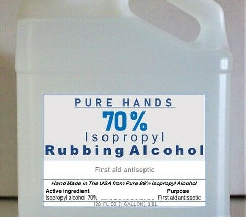 70% ISOPROPYL RUBBING ALCOHOL – for Cleansing and Disinfecting