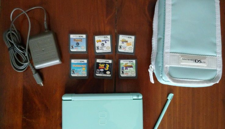 Light Blue Nintendo DS Lite 6 sport bundle