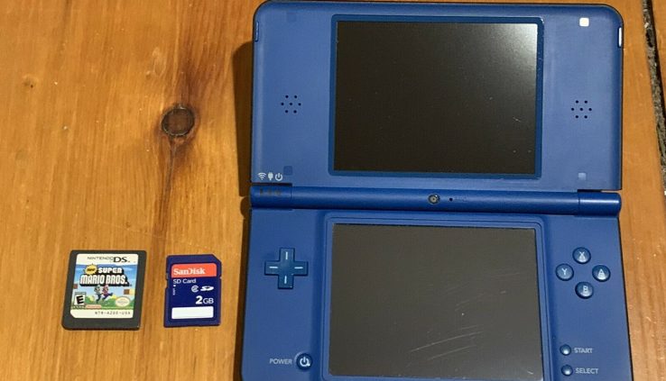 Nintendo DSi XL Begin Model Blue W/ Favorable Mario Bros & 2GB SD *No Charger*