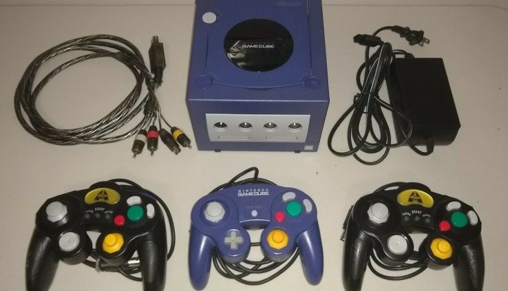 Nintendo GameCube Console Bundle all cables 3 controllers digital out DOL-001