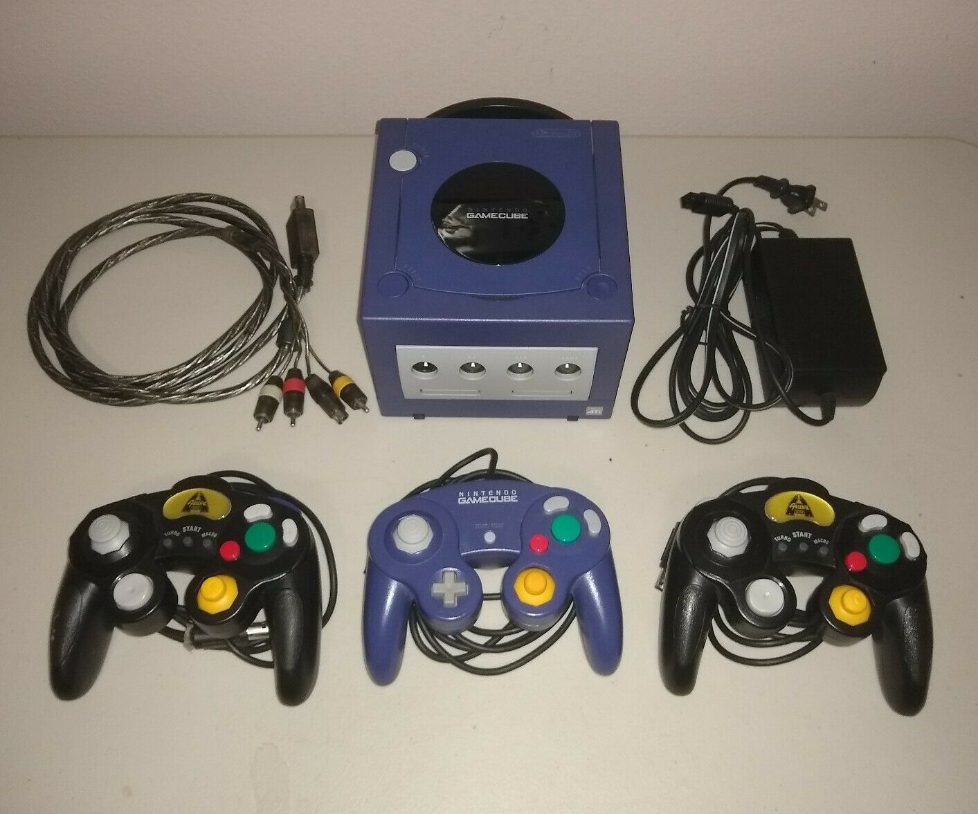 Nintendo GameCube Console Bundle all cables 3 controllers digital out