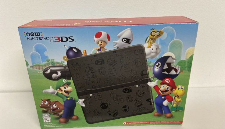 Nintendo “NEW” 3DS – Sizable Mario Sunless Edition Whole In Field *Vivid*