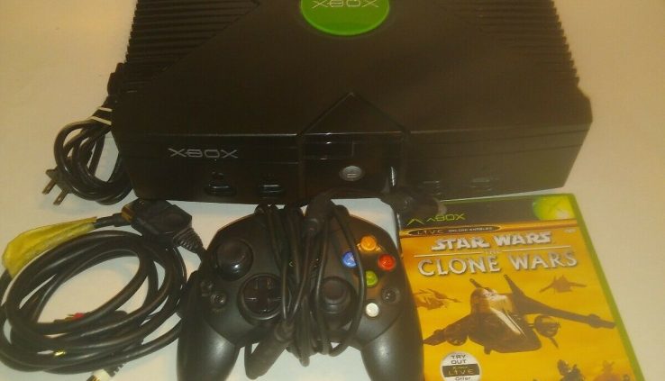 Customary Microsoft Xbox Console with Controller and Cables & sport