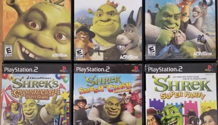 Shrek games (Playstation2) Ps2 Tested