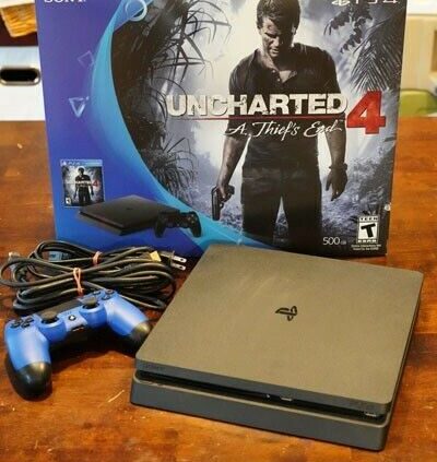 Sony PlayStation 4 Slim 2TB Dusky Console Bundle w/a ways flung cables onerous drive upg.