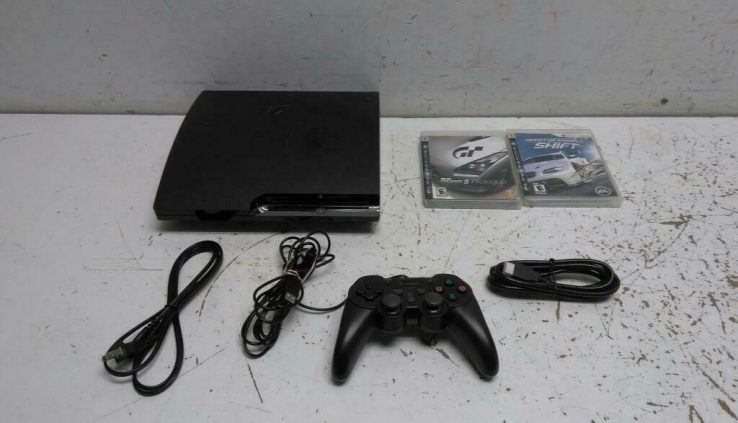 Sony PlayStation 3 Slim 160GB CECH-2501A Sunless Home Console Bundle w/ 2 Games