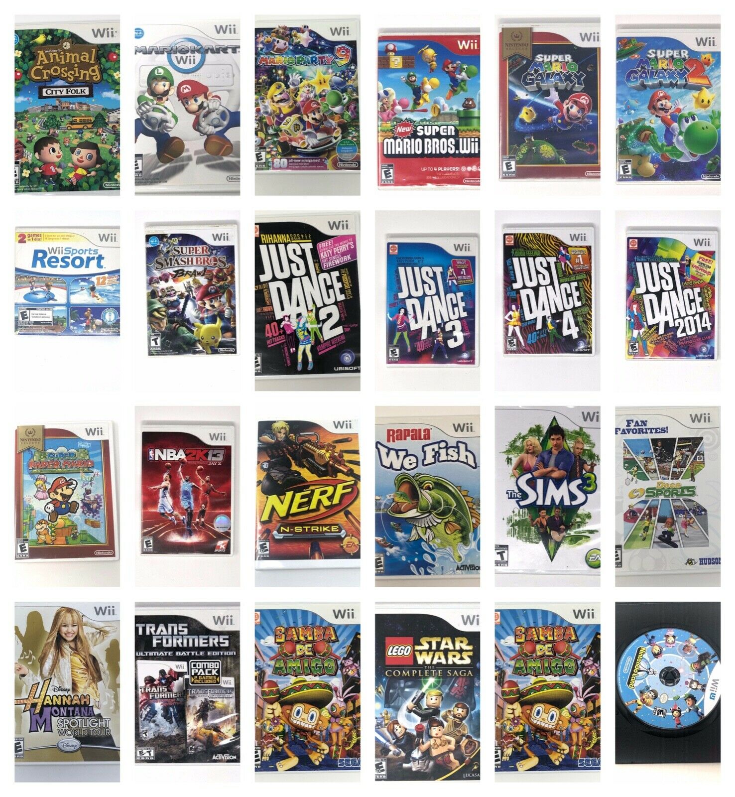 Nintendo Wii Or Wii U Video Games Take 1 Animal Crossing Mario Kart 