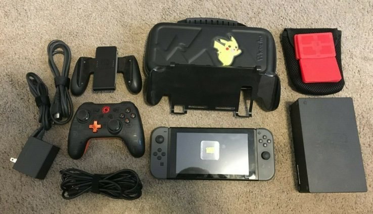 Nintendo Swap Console (Unpatched, Hackable) with Joy-Cons + Case and extras