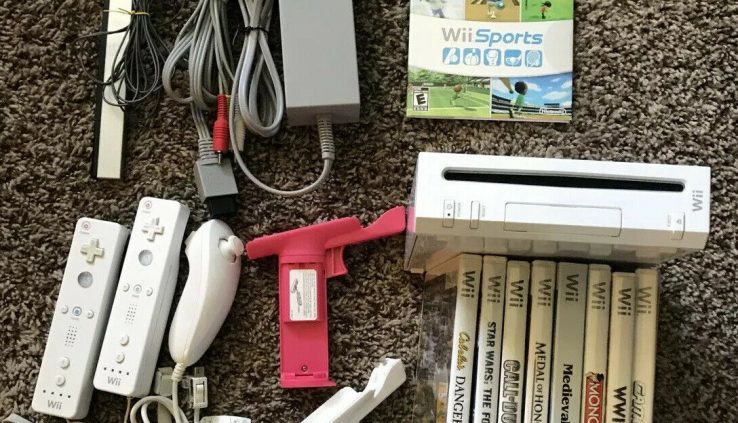 Nintendo Wii Sports Sport Console Bundle Wii Draw – Tested w/ 9 Wii Store Video games