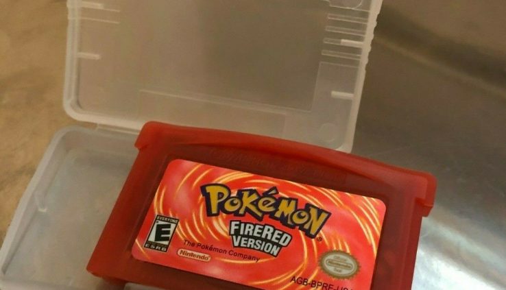 Pokemon Fireplace Crimson Version Gameboy Attain GBA – TESTED – Saves!